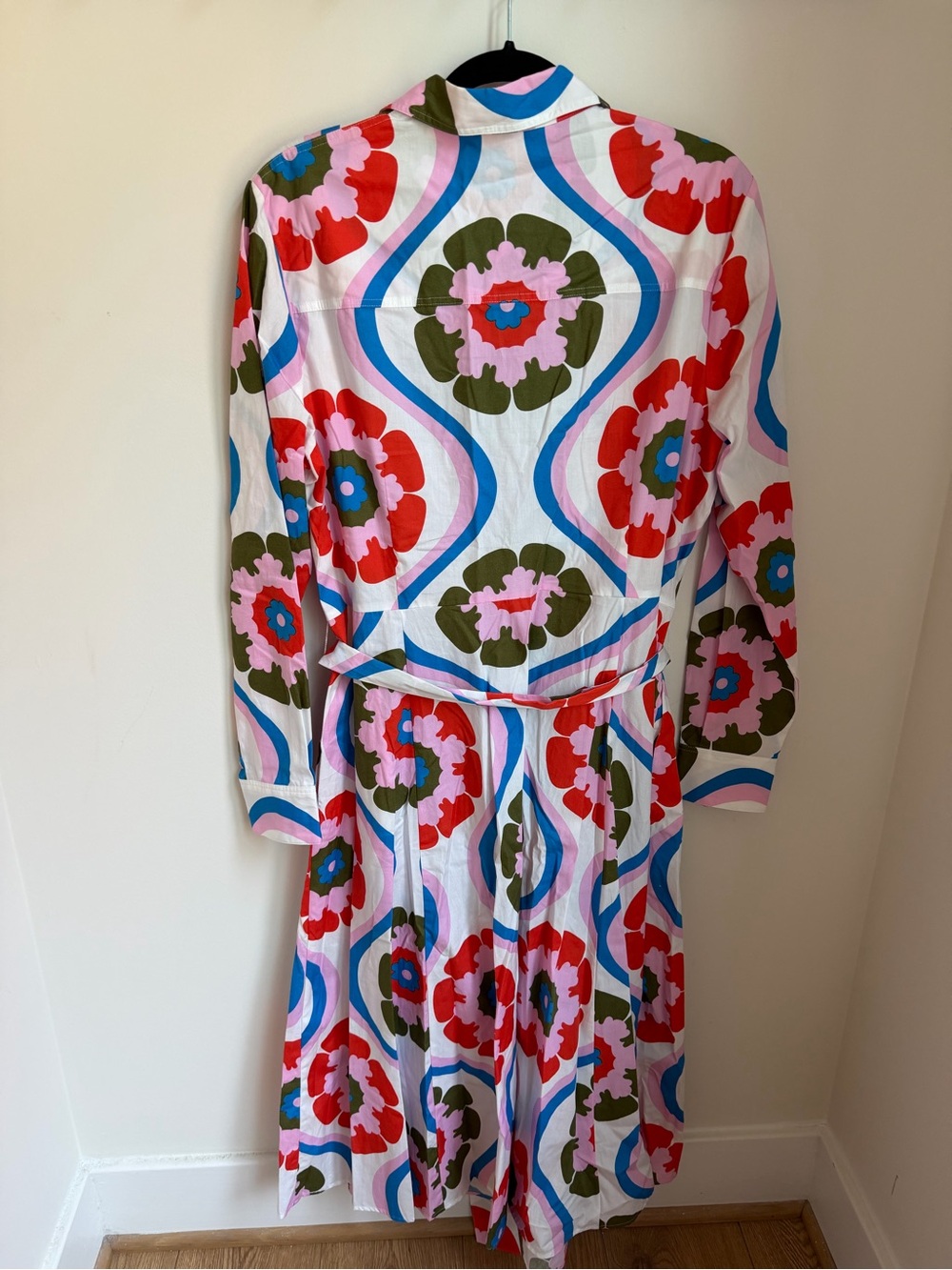 NWT Boden Amy Cotton Midi Shirt Dress Size 14 100% Cotton - Picture 4 of 5